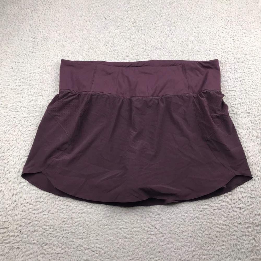 Athleta Run With It Skort Womens 2X Purple Performance Lined Tennis Pickleball